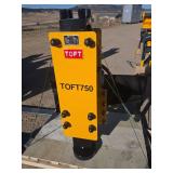 Unused 2025 TOFT750 Hydraulic Post Driver for Skid Steer Loader