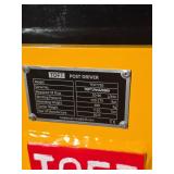 Unused 2025 TOFT750 Hydraulic Post Driver for Skid Steer Loader