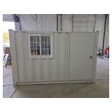10ft Storage Container with Window and Personnel Door