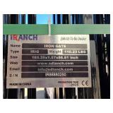 Decorative Black Iron Security Gate with Lion Motif - Ranch IRIG Model (One Set)