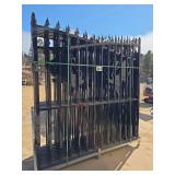 Decorative Black Iron Security Gate with Lion Motif - Ranch IRIG Model (One Set)