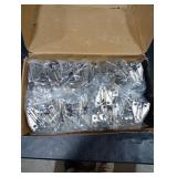 Chibery 1/8, 1/4, 3/8, 5/16 Overlay Soft Close Concealed Hinge for Face Frame Door Frameless Door, 3D Clip-on Plate, Self Closing Hidden Satin Nickel, 105° Angle, H=3, Half Overlay, 50 Pack