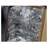 Chibery 1/8, 1/4, 3/8, 5/16 Overlay Soft Close Concealed Hinge for Face Frame Door Frameless Door, 3D Clip-on Plate, Self Closing Hidden Satin Nickel, 105° Angle, H=3, Half Overlay, 50 Pack