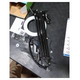 Overhead Camera Mount with Ring Light, Flexible Articulating Phone Arm Stand Compatible with iPhone, Logitech Webcam, Desk Tripod for YouTube Live Stream Cooking Nail Video Recording