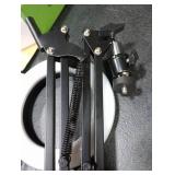 Overhead Camera Mount with Ring Light, Flexible Articulating Phone Arm Stand Compatible with iPhone, Logitech Webcam, Desk Tripod for YouTube Live Stream Cooking Nail Video Recording