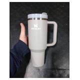 STANLEY Quencher H2.0 Tumbler with Handle and Straw 30 oz | Flowstate 3-Position Lid | Cup Holder Compatible for Travel | Insulated Stainless Steel Cup | BPA-Free | Ash