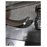 Euro Mortise Storm Door Handle Complete Set Fits for Pella Screen Door Hardware, 2-1/2 Handle PZ, 7/8 Backset, 7-1/4 Trimplate H.C., Non-Handed, Matte Black