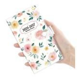 Eyrozill Small Pocket Calendar 2025-2027 for Purse, 3.66 x 6.65, 24-Month Portable Planner Book with PVC Cover, Jul.2025-Jun.2027