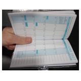 Eyrozill Small Pocket Calendar 2025-2027 for Purse, 3.66 x 6.65, 24-Month Portable Planner Book with PVC Cover, Jul.2025-Jun.2027