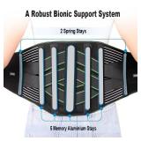 YAHA Back Brace for Lower Back Pain Relief for Women/Men with Lumbar Pad, Back Support Belt with 7 Stays for Heavy Lifting, Sedentariness, Breathable Lumbar Support for Herniated Disc, Sciatica - L