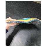 Dunwell Plastic 2-Pocket Folders for 3-Ring Binders, (6 Pack, Assorted Colors) 3 Hole Punched, Divider Folder for Notebook, Durable Poly, Fits 8.5x11 Sheets