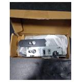 Euro Mortise Storm Door Handle Complete Set Fits for Pella Screen Door Hardware, 2-1/2 Handle PZ, 7/8 Backset, 7-1/4 Trimplate H.C., Non-Handed, Matte Black