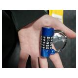 SISAV 5 Digit Combination Lock,Gym Padlock,Replaceable Combination Lock,Suitable for School Lockers,Tool Boxes,Fences,Blue(1 Pack)
