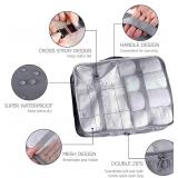 LANSKLBD 6 Set Packing Cubes for Travel, Luggage Organizers with Shoe & Toiletry Bags, Lightweight Suitcase Organizer for Carry-On, Washable Laundry Bags(Grey)