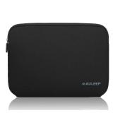 AULEEP 13-14 Inch Laptop Sleeves, Neoprene Water-Resistant Notebook Computer Pocket Tablet Chromebook Carrying Sleeve for MacBook Air/MacBook Pro 13-14 inch for HP/Dell/Lenovo/Asus/Acer, Black