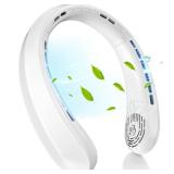 Neck Fan, Portable Fan around Neck, 5200mAh Battery Operated Wearable Personal Fan with USB Rechargeable, 3 Wind Speed,Ultra Quiet, Bladeless,Headphone Design for Travel, Men Women