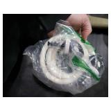 NDakter Bike Lock, 4/5.6 Feet Bicycle Cable, High Security 5 Digit Resettable Combination Coiling Bicycle Lock, Heavy Duty Anti Theft Cable with Mounting Bracket, 1/2 Inch Diameter (5.6FT,White-12mm)