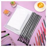 Jetec 32 Pcs Mesh Zipper Bags Toy Storage Bikini Organizer Bag Bolsas Para Guardar Trajes De Bano Waterproof Zipper Reusable Pouch Puzzle Multipurpose for Storage Office(Black,13 x 9.5 Inch)