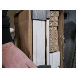 VIMBER 5-Tier Bookshelf with Anti-Fall Baffle, Tall Bookcase for Books, Garage Kit, CDs, Movies, Industrial Standing Bookshelves Storage Organizer for Bedroom Office Living Room White USSJ001W