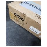 VIMBER 5-Tier Bookshelf with Anti-Fall Baffle, Tall Bookcase for Books, Garage Kit, CDs, Movies, Industrial Standing Bookshelves Storage Organizer for Bedroom Office Living Room White USSJ001W