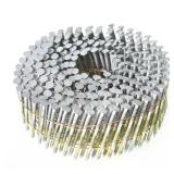 findmall 3600 Count Siding Nails 1-3/4 Inch by .092 Inch 15 Degree Ring Shank Hot-Dipped Galvanized Collated Wire Coil