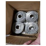 findmall 3600 Count Siding Nails 1-3/4 Inch by .092 Inch 15 Degree Ring Shank Hot-Dipped Galvanized Collated Wire Coil