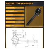 SOSOPART 9pc Set Suspension Kit Lower Ball Joint Upper Ball Joint Inner Tie Rod End Outer Tie Rod End Idler Arm Replacement for 1995-1997 For Nissan Pickup 1987-1993 Pathfinder