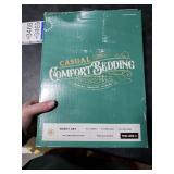 TEXAS LINEN CO. 100% Organic Cotton Sheets King Size - 4 PC Organic Cotton King Percale Weave Sheet Set, Soft, Cooling, Crisp & Breathable, 16 Deep Pocket Hotel Quality Bedding Set - Light Blue