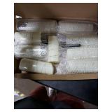 Eebuss Flameless Candles with Embedded Star String, Battery Operated LED Pillar Candles with Timer and Remote Control,Home Decorating for Ambiance Set of 9 (Ivory)