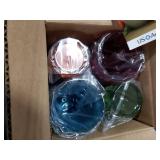 US Acrylic Optix Plastic Reusable Drinking Glasses (Set of 8) 20oz Water Cups in Jewel Tone Colors | BPA-Free Tumblers, Made in USA | Top-Rack Dishwasher Safe