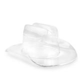 Huang Acrylic Large Clear Cowboy Hat | Perfect for Home Decor, Chips and Dip, Ice Bucket/Cooler, Fruit Bowl, Flower Vase, & More | Durable Construction, Easy to Clean
