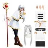 brehiay Anime Cosplay Elf Dress with Wig Wizard Costume Skirt Halloween