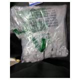 decorUhome Faux Fur Throw Pillow Covers 18x18 Set of 2, Decorative Soft Plush Striped Neutral Couch Euro Pillow Covers with Velvet Back for Sofa, Bed, Living Room Home Decor, Grey