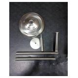 WZKALY Toilet Paper Holder Stand with Storage 4 Extra Rolls Brushed Nickel Toilet Paper Holder for Bathroom Sturdy Base, Classic Retro Style, Space-Saving Bathroom Storage Organizer, Sliver