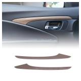 HIRUFAIT 2PCS Front Inner Door Decorative Strip Cover Trim for Honda Pilot 2016-2022, ABS Material Automotive Inner Door Panel Sticker Accessories (Pear Wood Grain)