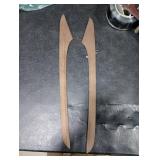 HIRUFAIT 2PCS Front Inner Door Decorative Strip Cover Trim for Honda Pilot 2016-2022, ABS Material Automotive Inner Door Panel Sticker Accessories (Pear Wood Grain)