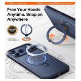 TORRAS Q3 Spin for iPhone 17 Pro Max Case with 360 Magnetic Stand, Camera Control, Fit for MagSafe, 4X Military-Grade Shockproof Case for iPhone 17 Pro Max Phone Case with Kickstand, Deep Blue