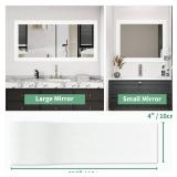 ZRJT Peel and Stick Wallpaper Borders 390 x 4 Self Adhesive Mirror Frame Border Wood Grain DIY for Kitchen Bathroom Mirror Removal Border Sticker Wall Decor Cover 10.8 Sq.Ft, White Wood