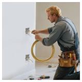 Fnvarak Fish Tape 16.4ft Wire Puller Running Electrical Wire Cable Pulley Head Spring, Heavy Duty, Through Wall Wire Guide Device,Applicable Multiple Scenario