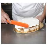 2Pcs Silicone Jar Spatula,9 Inch Jam Spreader for Peanut Butter,Heat-Resistant Food-Grade Jar Blender,Kitchen Spatula for Scraping Icing Bread Cream, Jam (orange)