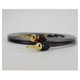 Sewell Deadbolt Terminated Speaker Wire, 15 ft, 259 Strand, 12 AWG Pure Copper, OFC, Deadbolt Banana Plugs SW-32980-15