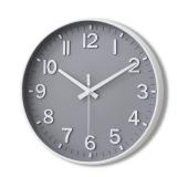 HZDHCLH Grey Wall Clock 12 Inch Silent Non Ticking Clock for Living Room Bedroom Kitchen Office Decor