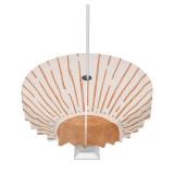 Ruian Store Mid Century Abstract Sun Lines Round Tablecloth 60inch,Outdoor Table Cover with Umbrella Hole and Zipper,Terracotta Modern Minimal Art Waterproof Tablecloth for Patio Garden, Orange