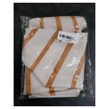 Ruian Store Mid Century Abstract Sun Lines Round Tablecloth 60inch,Outdoor Table Cover with Umbrella Hole and Zipper,Terracotta Modern Minimal Art Waterproof Tablecloth for Patio Garden, Orange