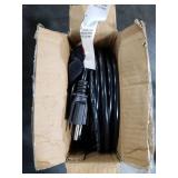 HUANCHAIN Indoor Outdoor Black Extension Cord 50 ft Waterproof, 16/3 Gauge Flexible Resistant Appliance Extension Cord Outside, 13A 1625W 16AWG SJTW, 3 Prong Heavy Duty Electric Cable, ETL Listed