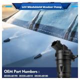 HHCSOP 85330-60190 Windshield Washer Pump, Compatible with Toyota Lexus Mazda Honda Scion, Replaces OEM 85330-21010 85330-AE010 85330-60180