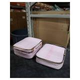 YUYAFN Nail Polish Organizer Case - Holds 84 Bottles Nail Polish & Nail Lamp Large Nail Polish Organizer Bag for Manicure Tools, Nail Polish Kit (Pink)