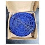 YASHINE 1-1/2*100ft Pool Backwash Hose, Extra Heavy Duty PVC Hose, Weather and Burst Resistant Lay Flat Water Hose, For Swimming Pool Drain, Pool Filter, Sump Pump with 2 Clamp