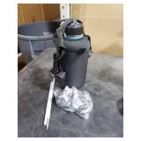 Half Gallon Water Bottle Insulated with Straw & 3 Lids, Coolflask 64 oz Water Jug Large Metal Stainless Steel Wide Mouth for Sports, Gym or Office, Non-BPA Keep Cold 48H Hot 24H, Samurai Cyan