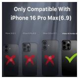 M MYBAT PRO Maverick Series for iPhone 16 Pro Max Case with Belt Clip Holster,[Compatible with Magsafe] w/Screen Protector,Anti-Drop,Shockproof,with 360°Rotating Kickstand,Heavy Duty Protection Blue